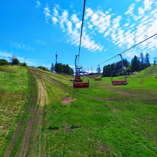 Chairlift and toboggan run